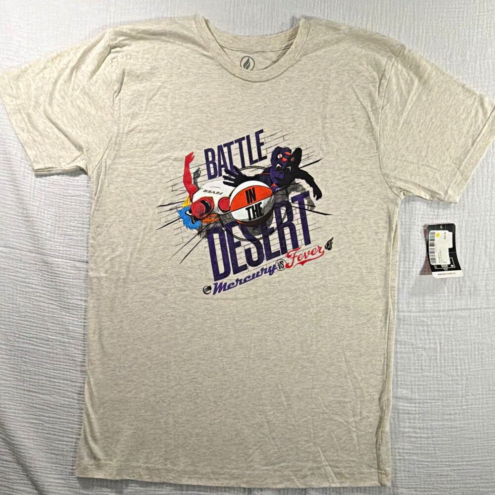 FISLL WNBA Battle in the Desert Phoenix Mercury vs Indiana Fever T-Shirt M